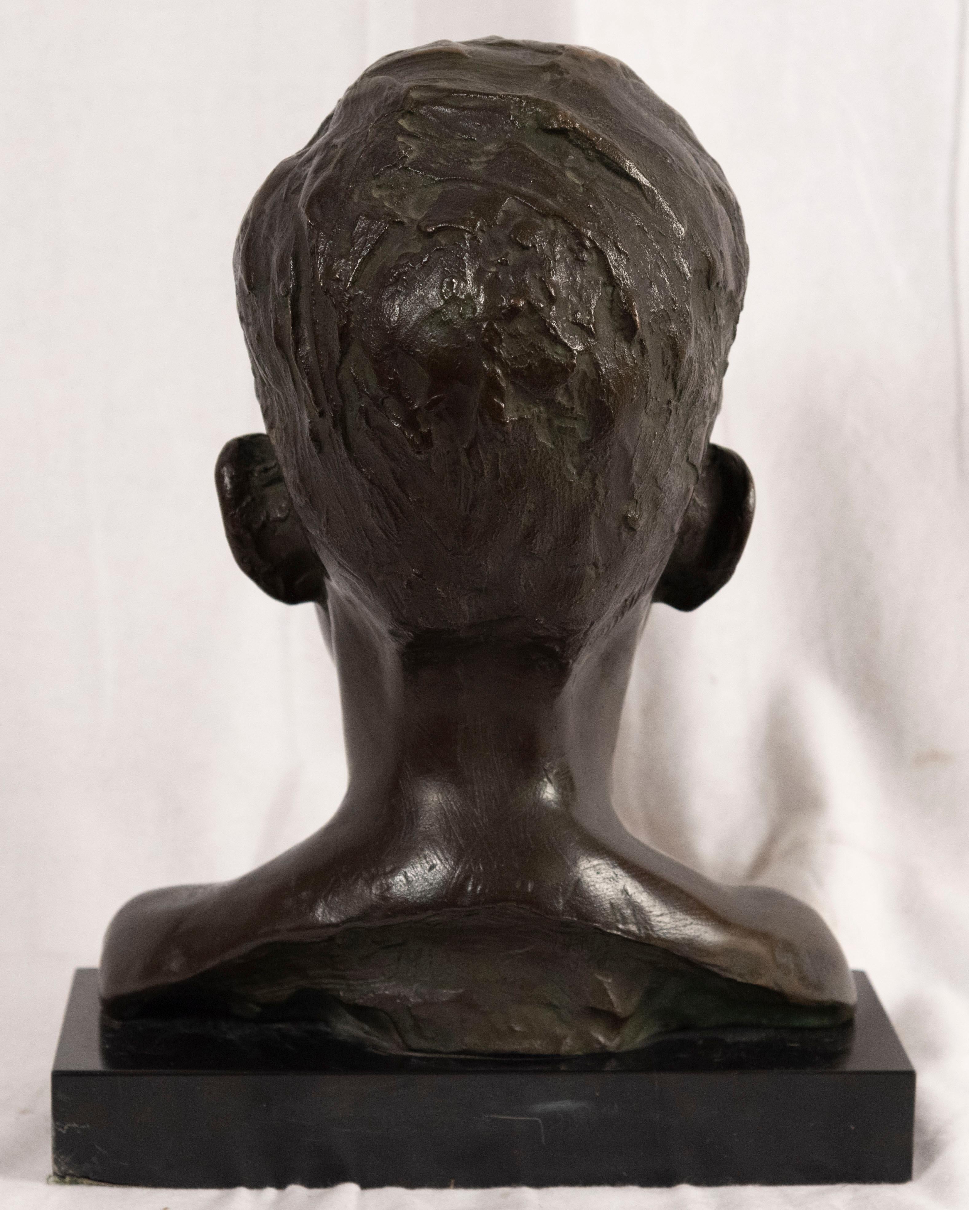 American Bust of Young John F. Kennedy by Nison Tregor For Sale