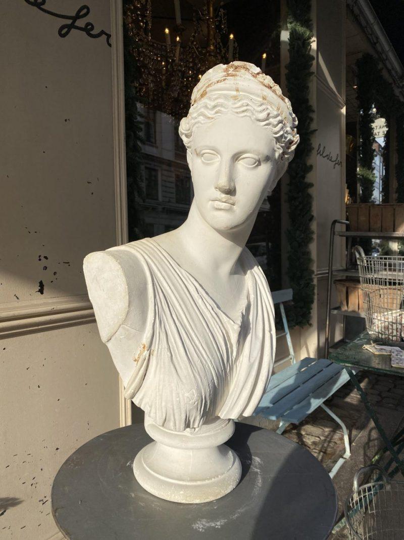 French Bust, Roman Huntress Diana, France For Sale