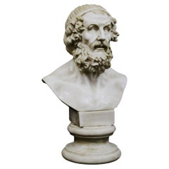 Vintage Bust Sculpture Omero