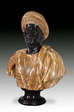Bust, Venetian Style, Marble, 20th Century