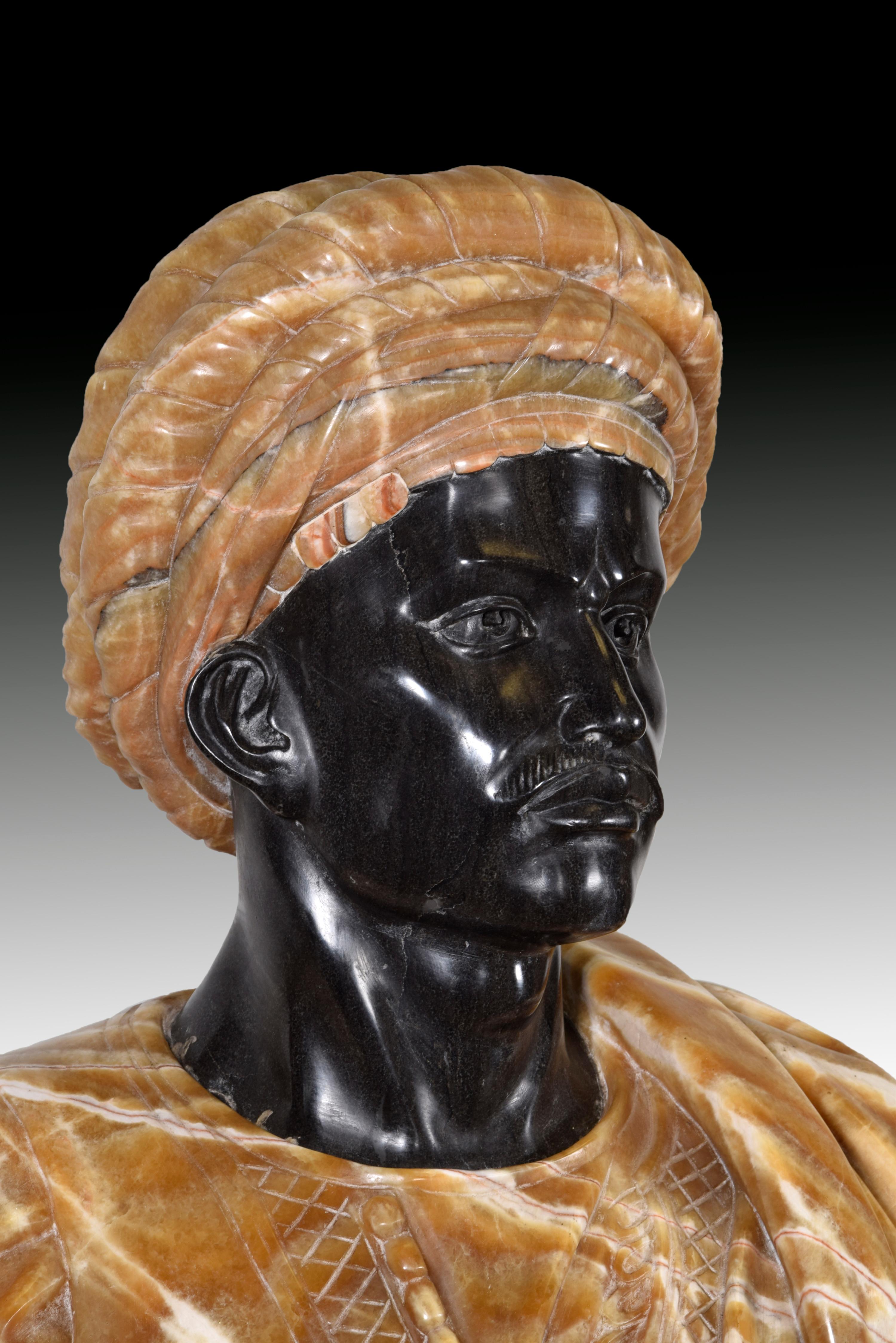 Bust, Venetian Style, Marble, 20th Century 2