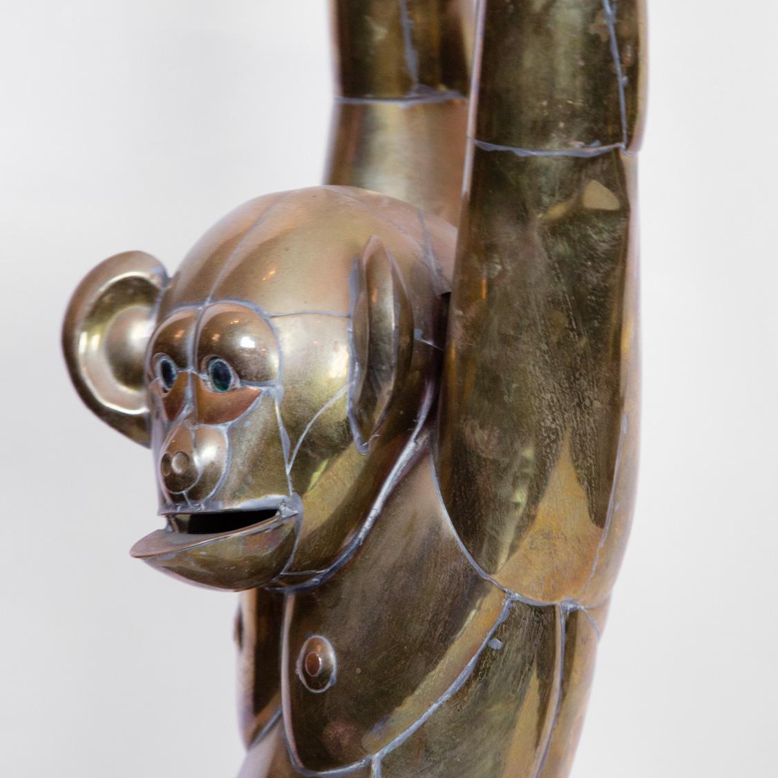 Bustamante Hanging Brass Monkey In Good Condition In New York, NY