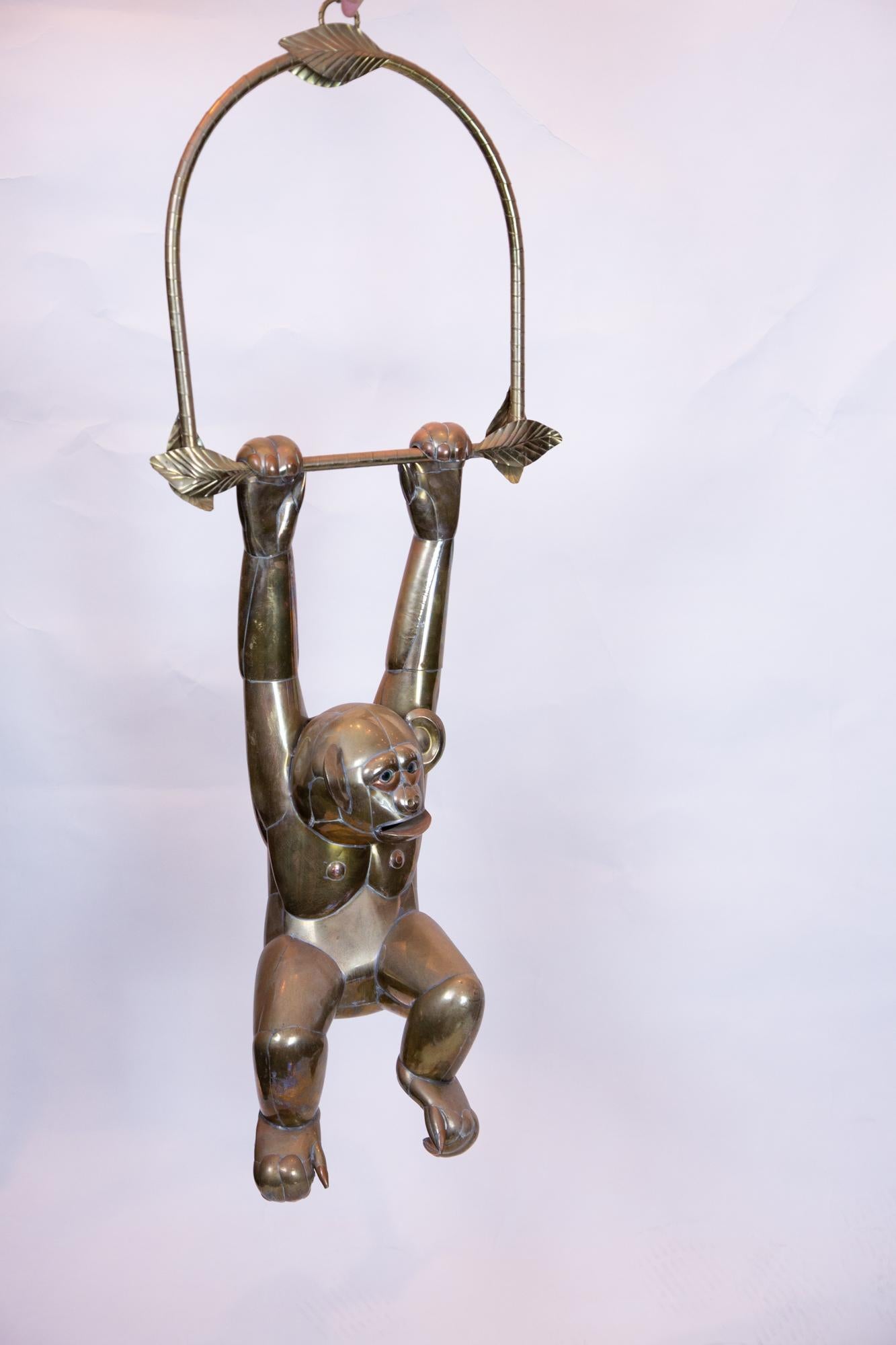 Bustamante Hanging Brass Monkey 3