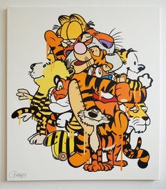 "Tigers" Acrylic on canvas - 1/1
