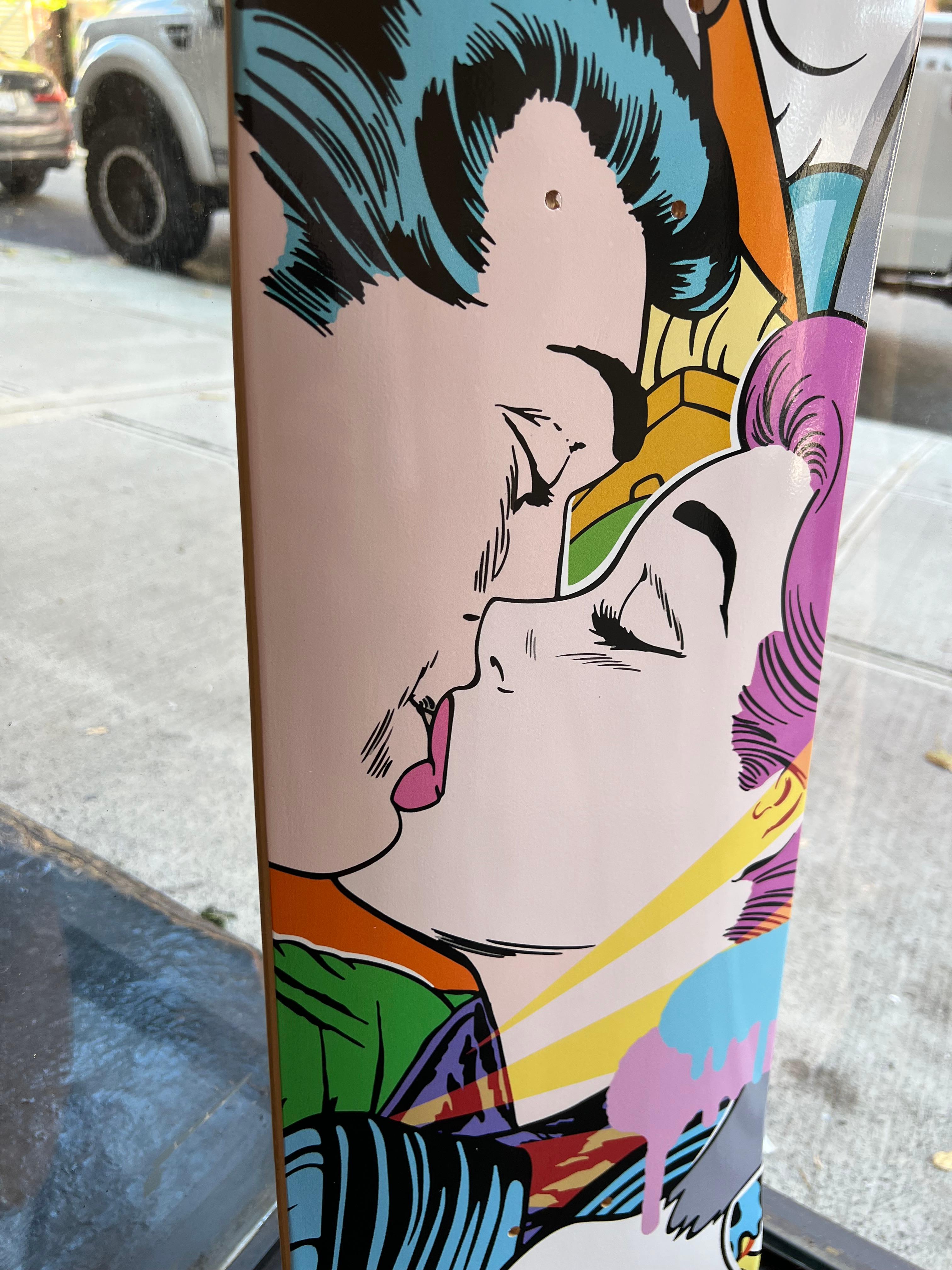 Impression Pop Art « Skatedeck » de l'artiste de street art Bustart sur skatedeck 2