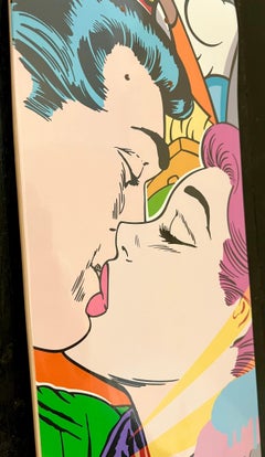 street art artist Bustart "Skate Pop Love" Pop Art print on skatedeck
