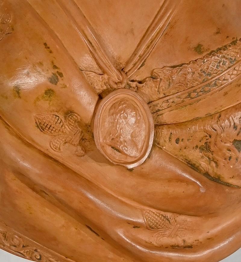 Busto di Marie Antoinette in terracotta, dopo F. Lecomte - 1920 in vendita 3