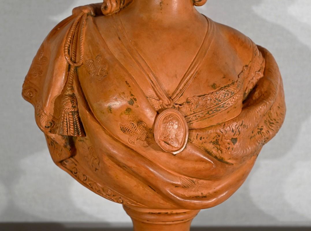 Busto di Marie Antoinette in terracotta, dopo F. Lecomte - 1920 in vendita 1