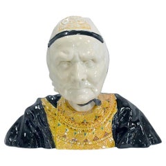 Busto in terracotta di una donna Bigoudène, di H. Porson - 1920/1930