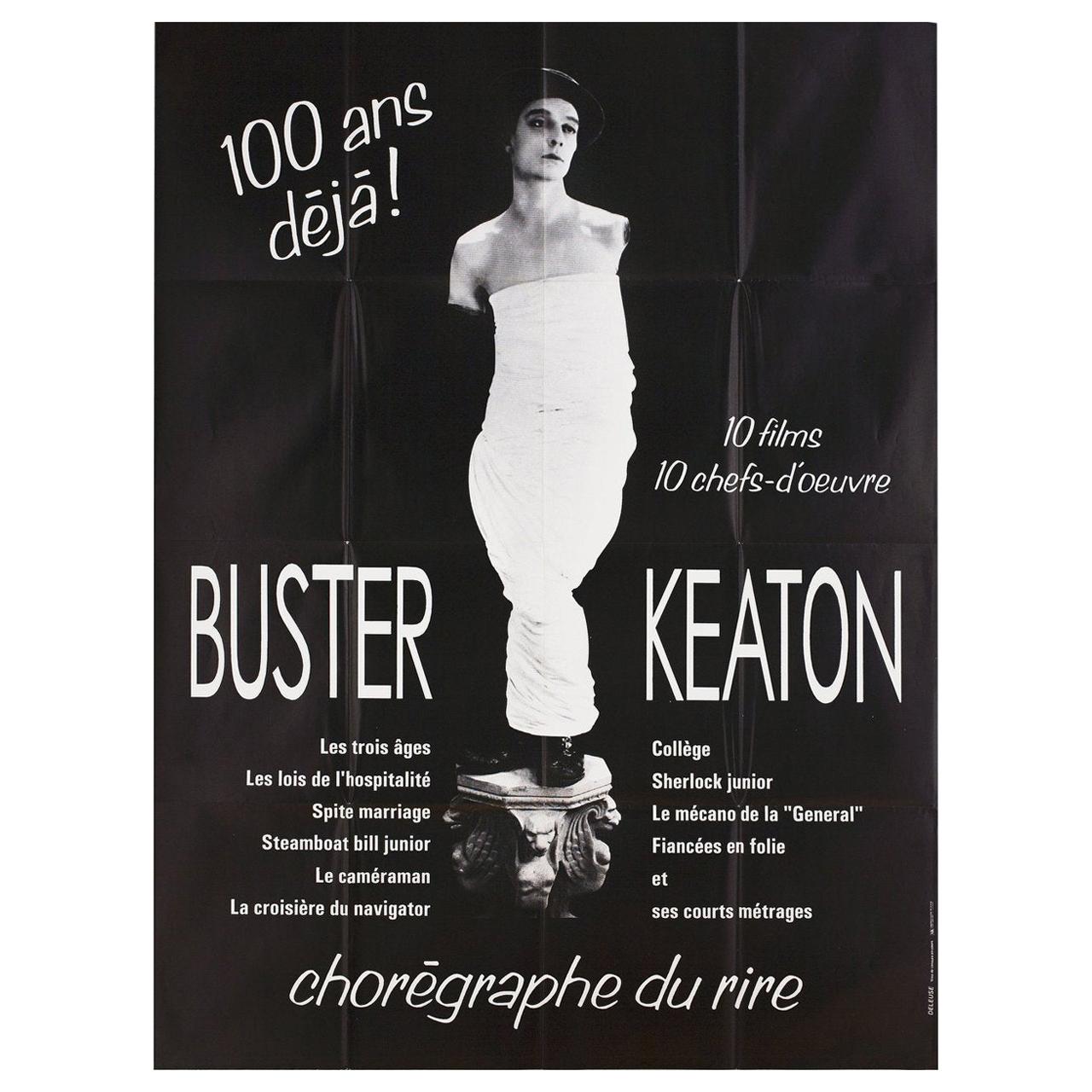 'Buster Keaton Festival' 1980s French Grande Poster