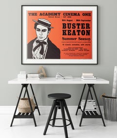 Buster Keaton Temporada de verano de 1970 Londres Reino Unido Cuádruple cartel de película, Strausfeld