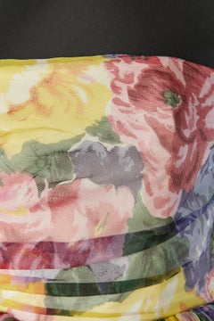 Robe de cocktail bustier à imprimé floral CHIARA BONI