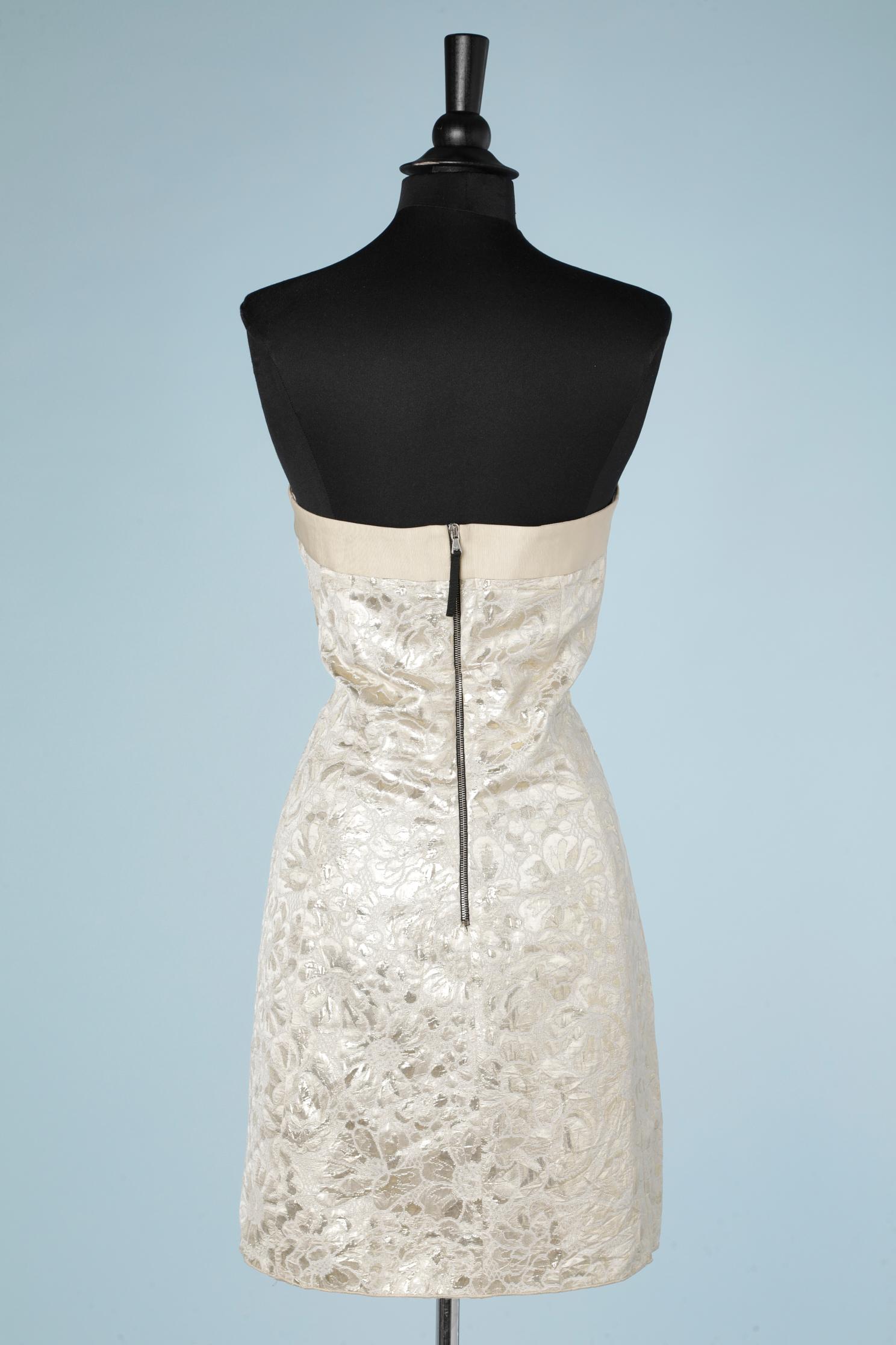 Minivestido corpiño en brocado dorado D&G by Dolce & Gabanna en Excelente estado para la venta en Saint-Ouen-Sur-Seine, FR