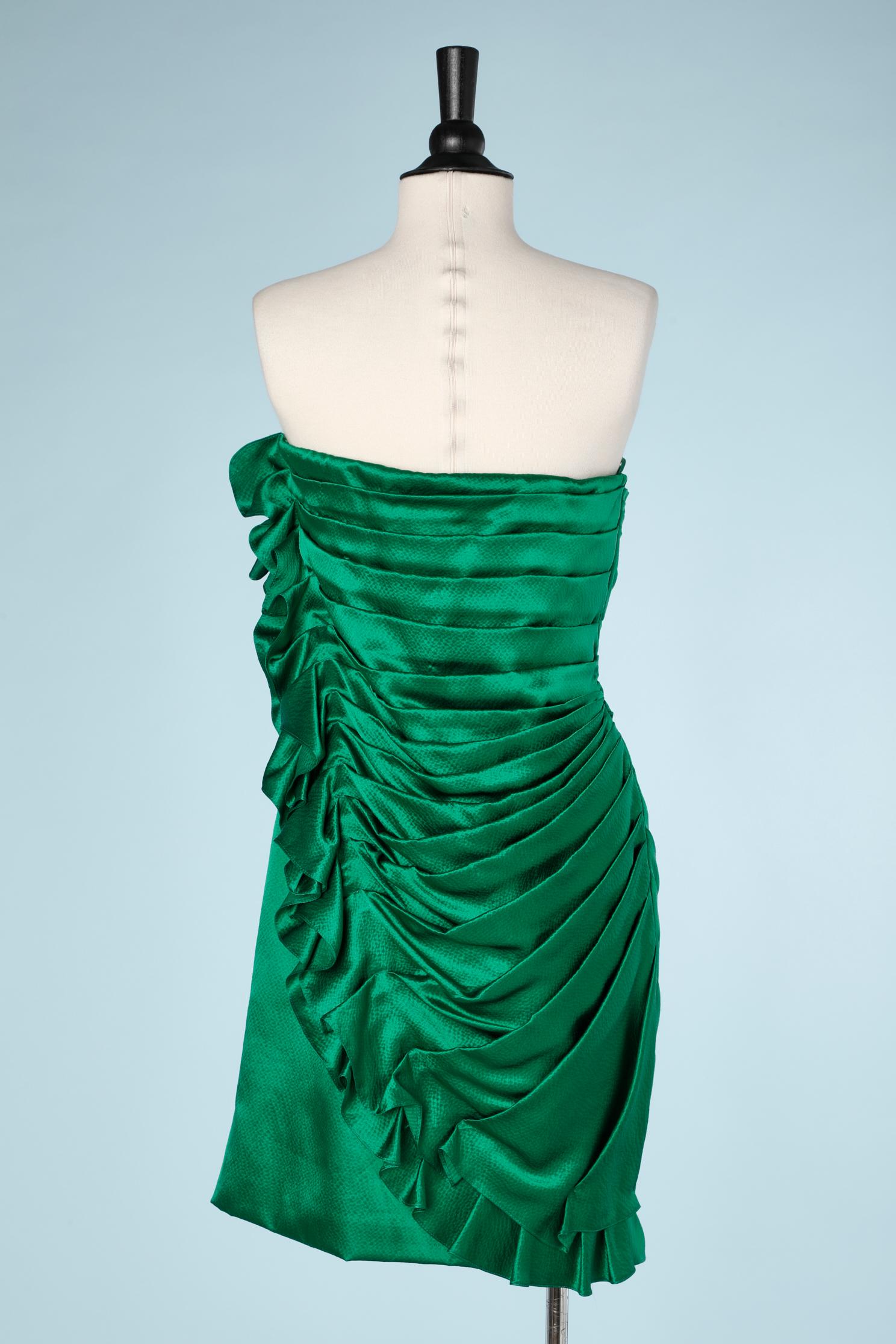 emerald mini dress