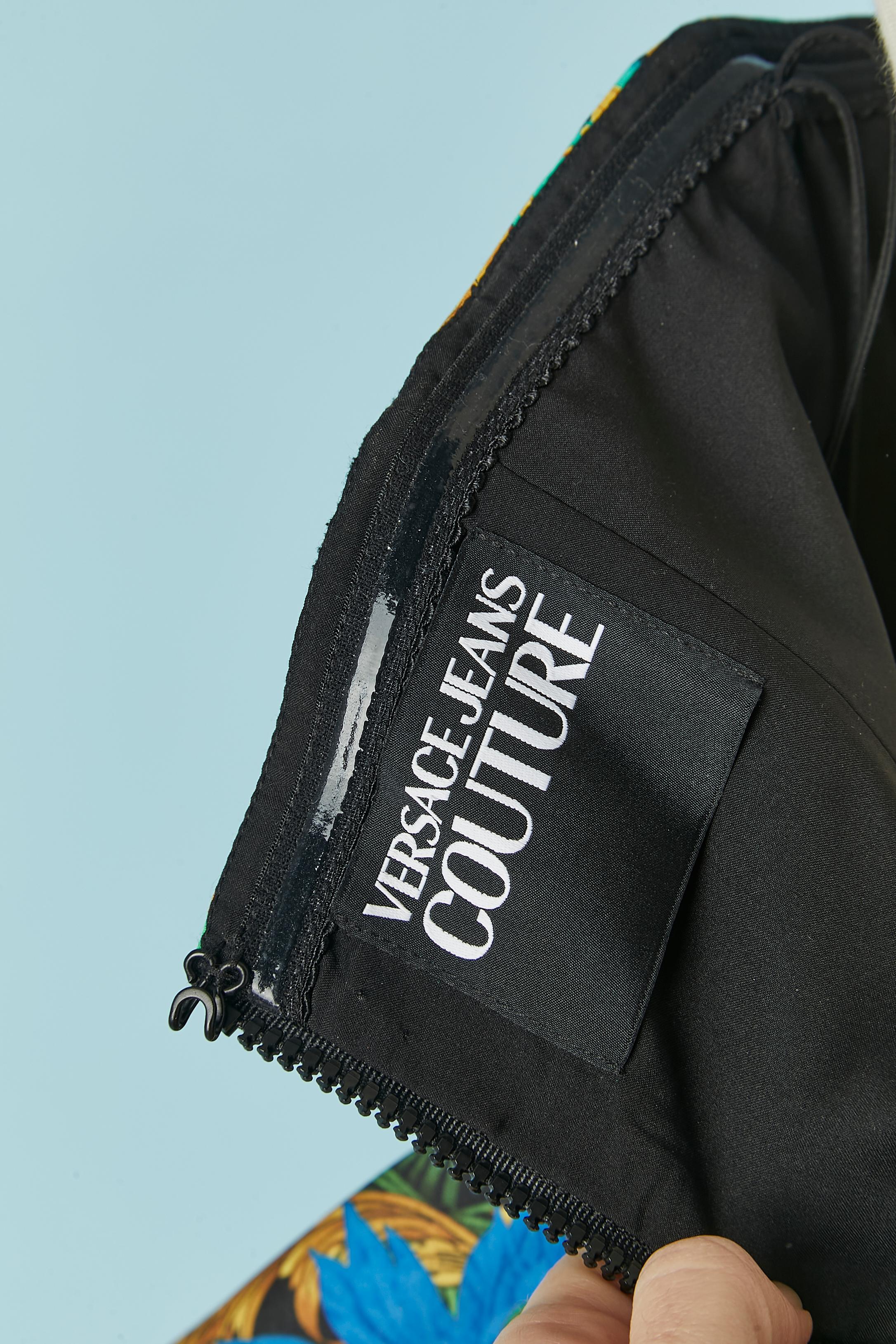Bustier stampato  abito ballon cocktail Versace Jeans Couture 4