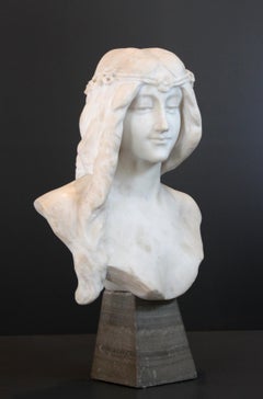 Buste de Dama en mármol , S.XIX