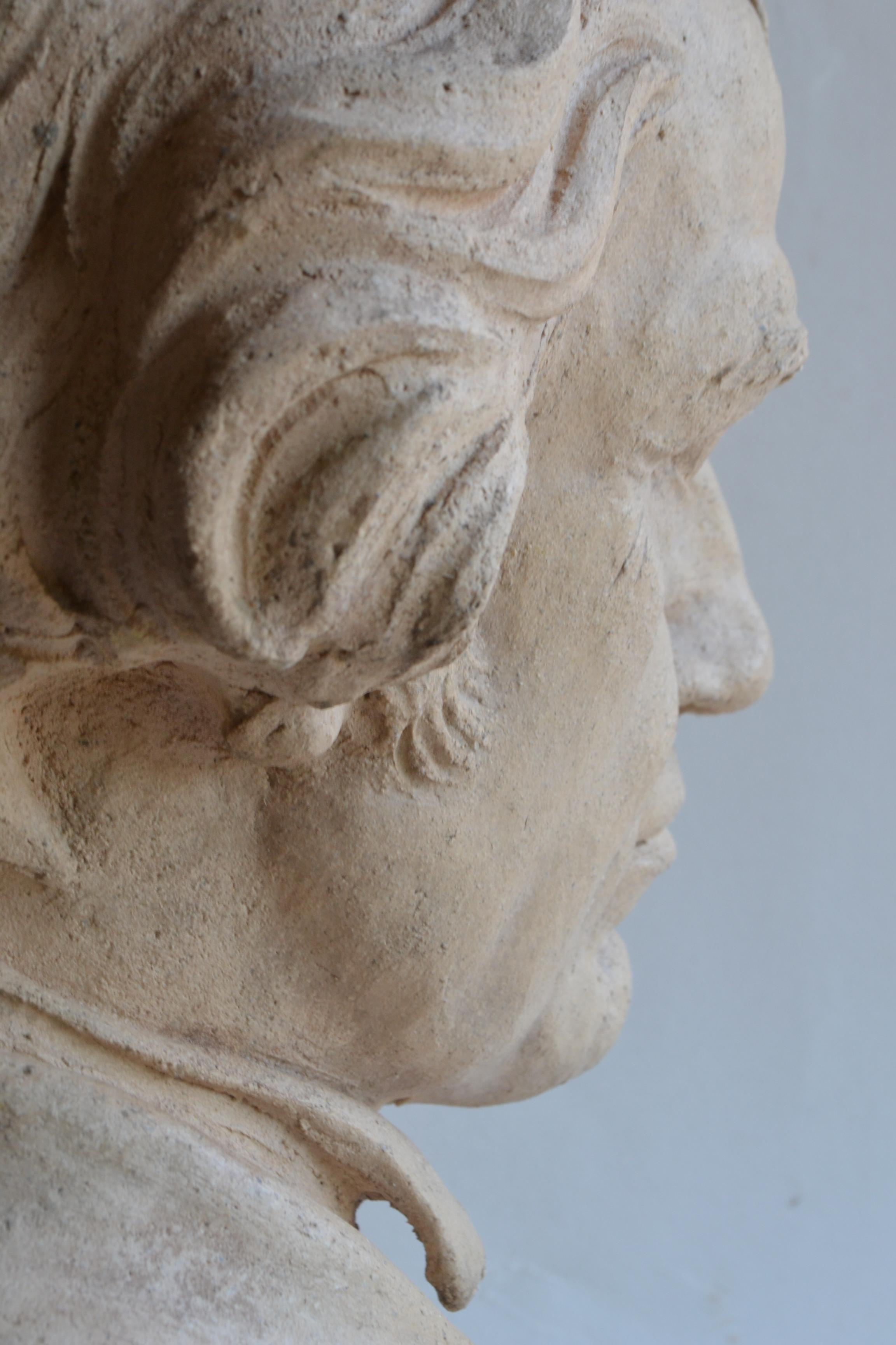 Busto de Beethoven - cerámica refractaria hecha a mano -made in Italy Cerámico en venta