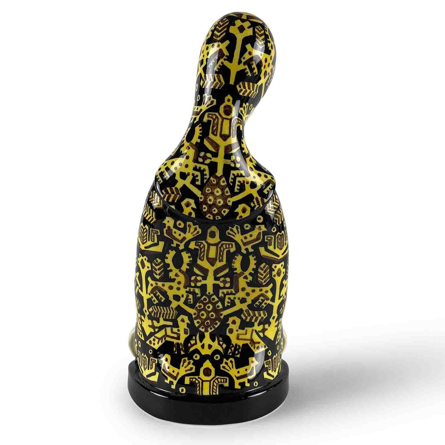 Art déco Buste Femme Décò en Céramique Lenci Torino 1933 Rassegnazione Elena Scavini en vente