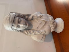 Busto in marmo deluxe raffigurante una dama XX secolo