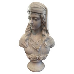 Busto in marmo deluxe raffigurante una dama XX secolo