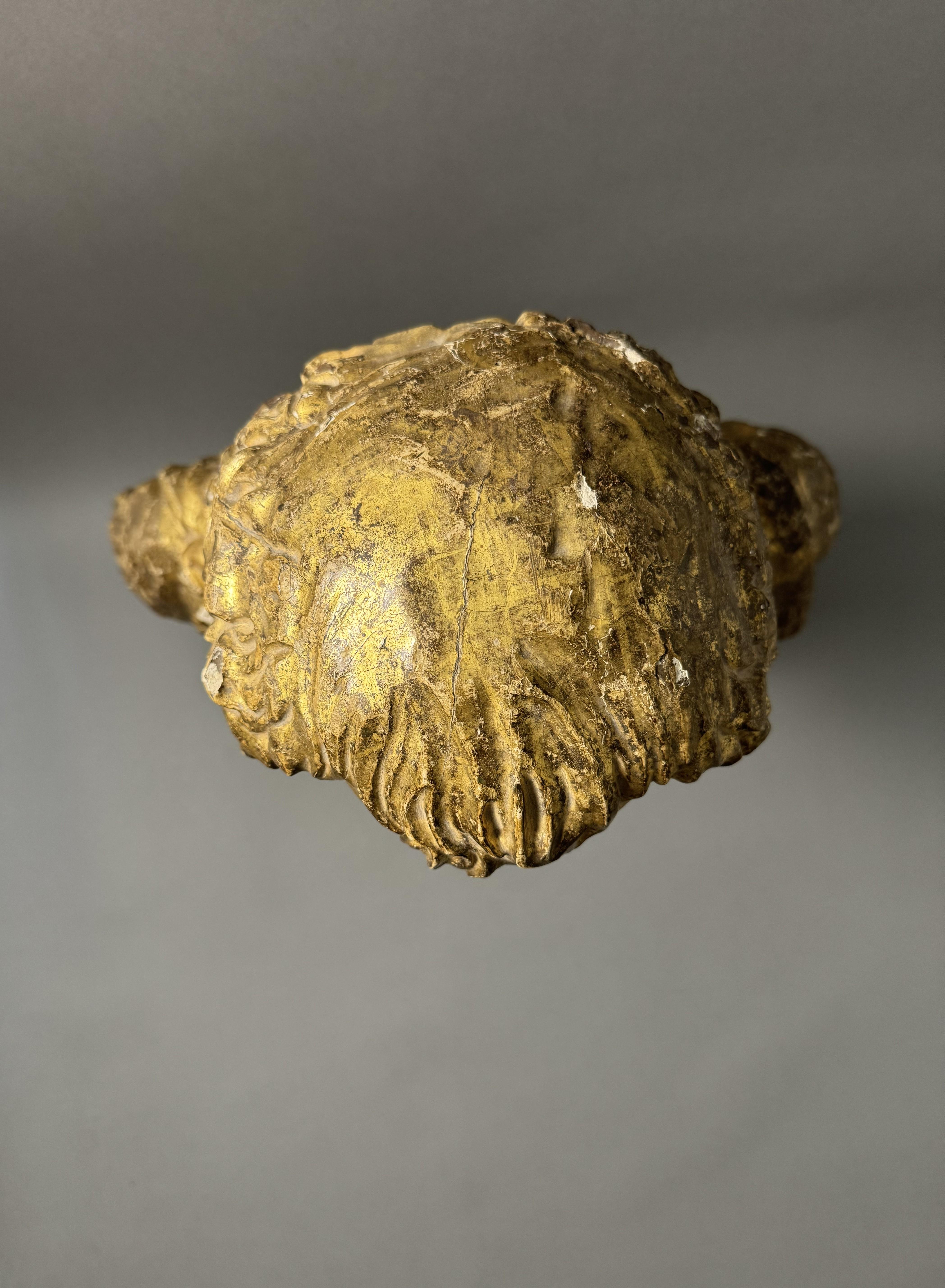 Busto ligneo dell'imperatore romano Marco Aurelio - seconda metà del XVII secolo For Sale 9