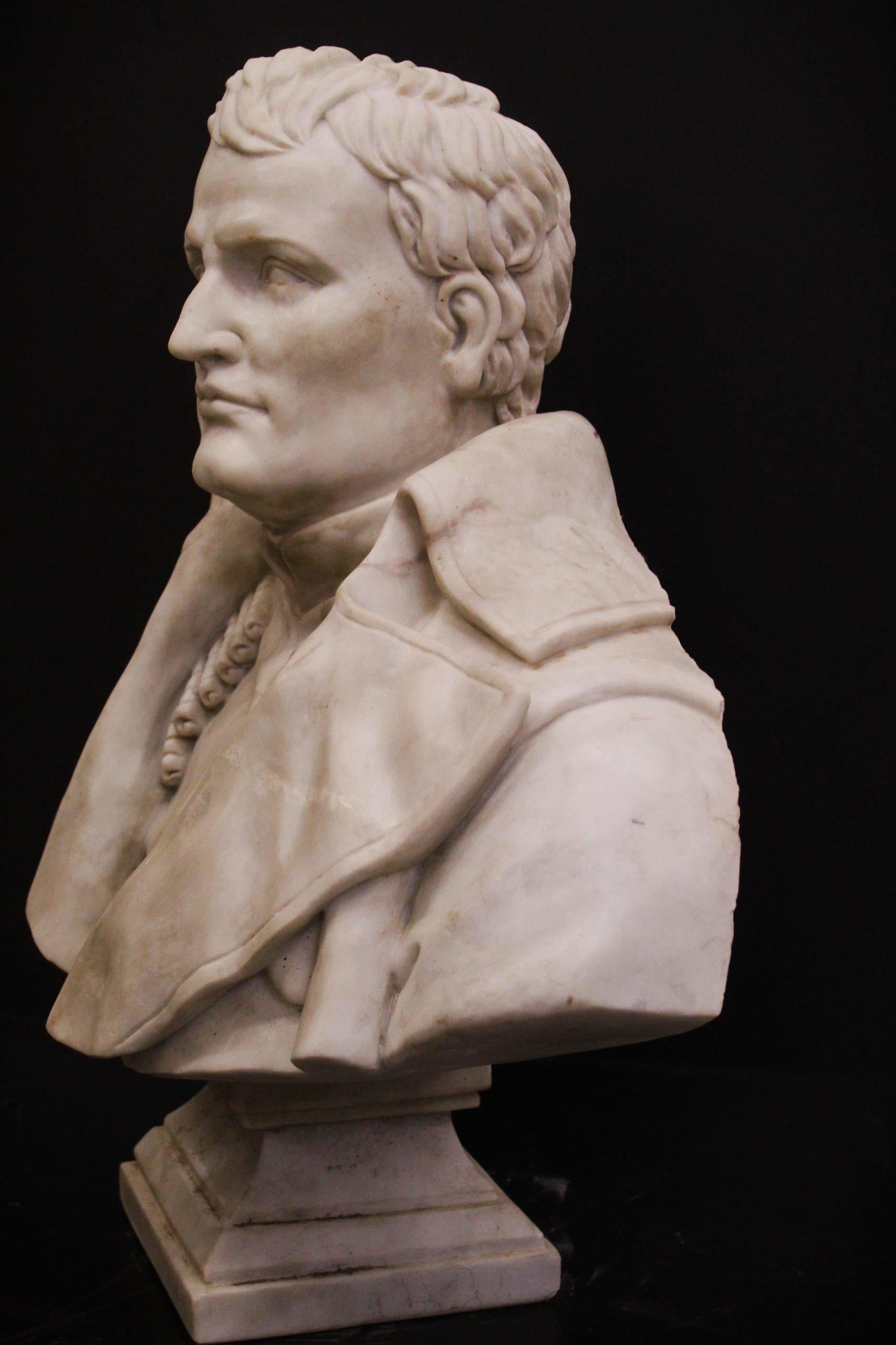 Late 19th Century Busto, Scultura, Napoleone Bonaparte, Marmo, Fine XIX Secolo For Sale