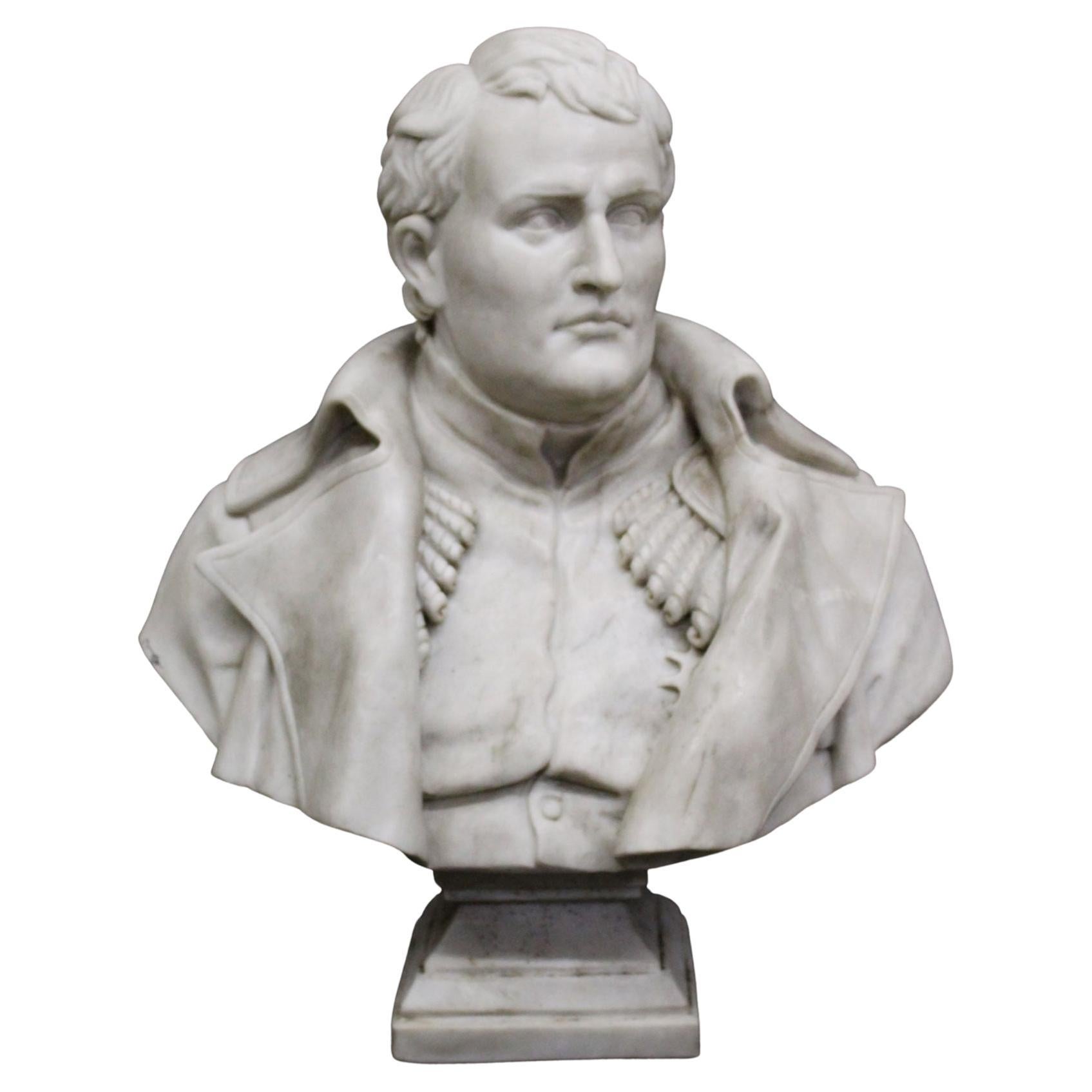 Busto, Scultura, Napoleone Bonaparte, Marmo, Fine XIX Secolo For Sale