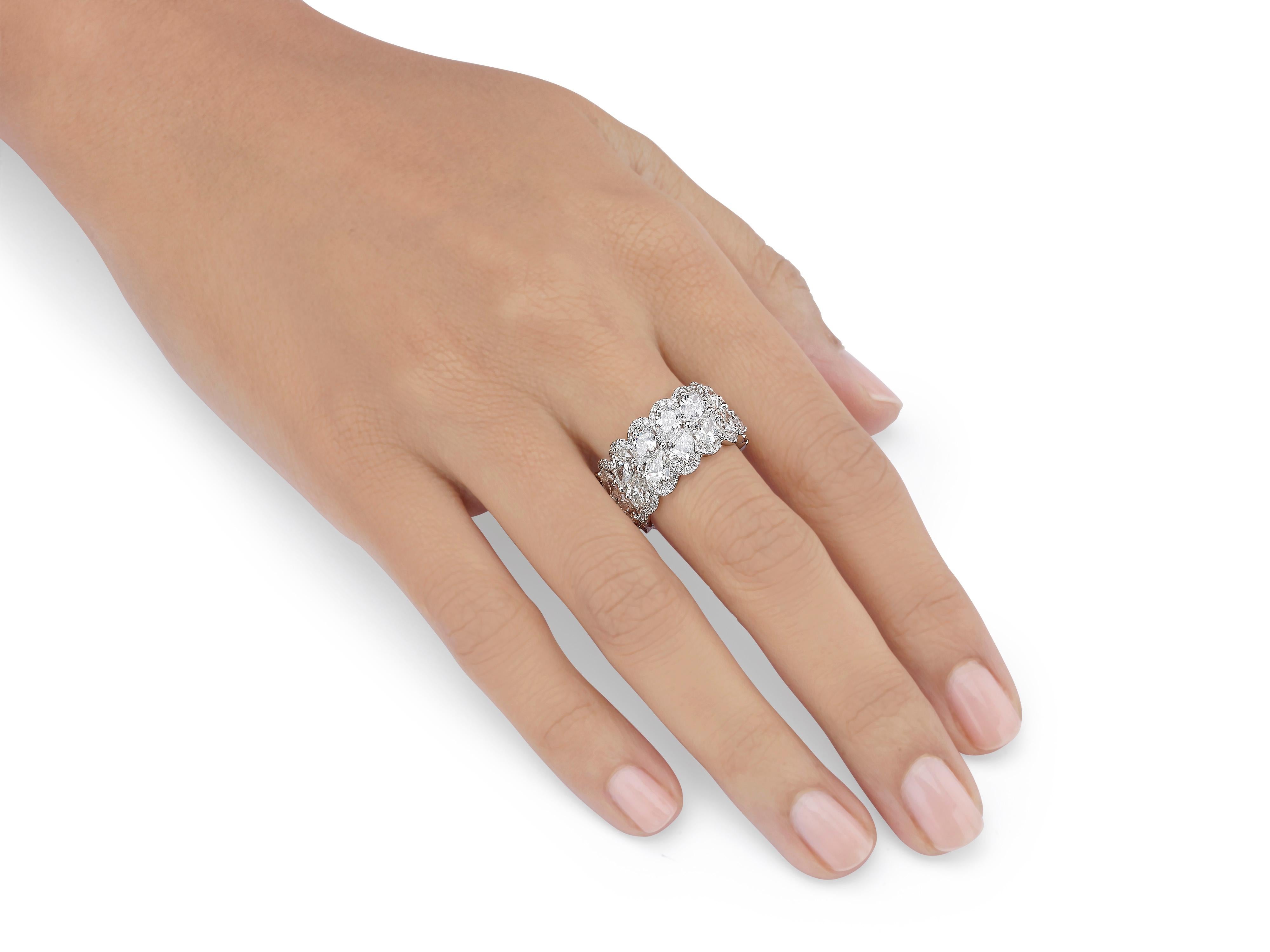 pear shape eternity ring