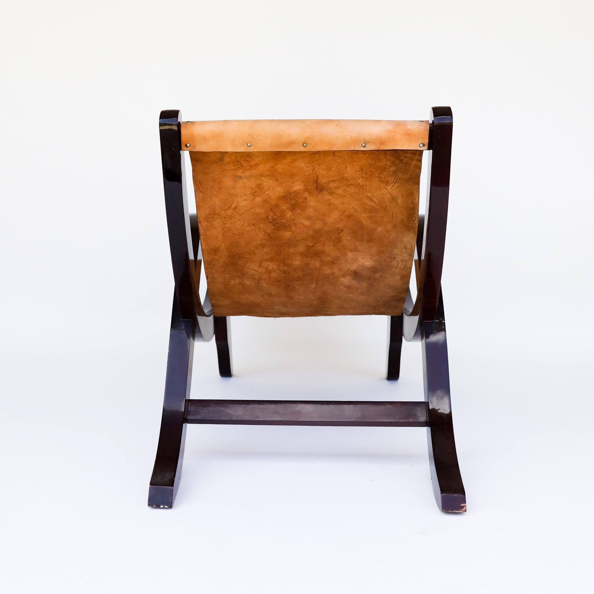 South American Butaque Chair in the Style of Clara Porset