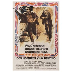 Butch Cassidy and the Sundance Kid 1969 Spanish B1 Film Poster