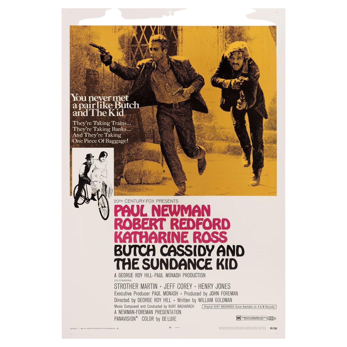 Butch Cassidy and the Sundance Kid 1969 U.S. One Sheet Film Poster