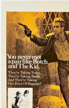 BUTCH CASSIDY AND THE SUNDANCE KID Original Vintage One Sheet Movie Poster