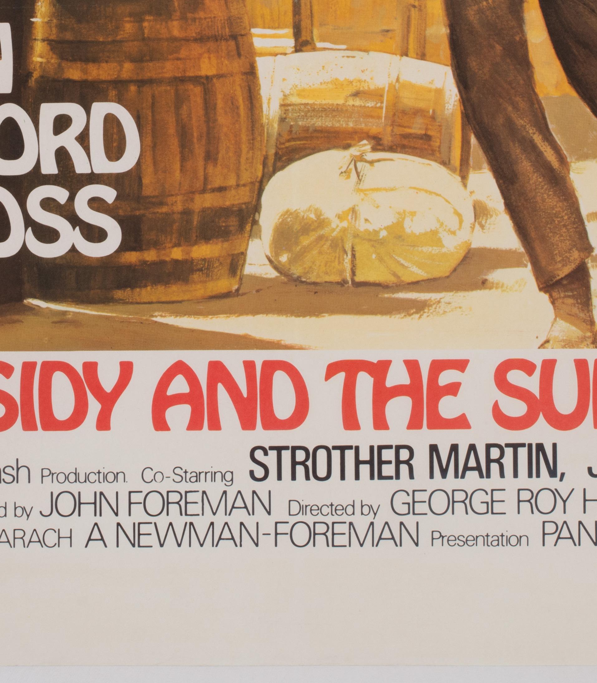 Butch Cassidy and the Sundance Kid UK Film Movie Poster, Tom Beauvais, 1969 For Sale 1