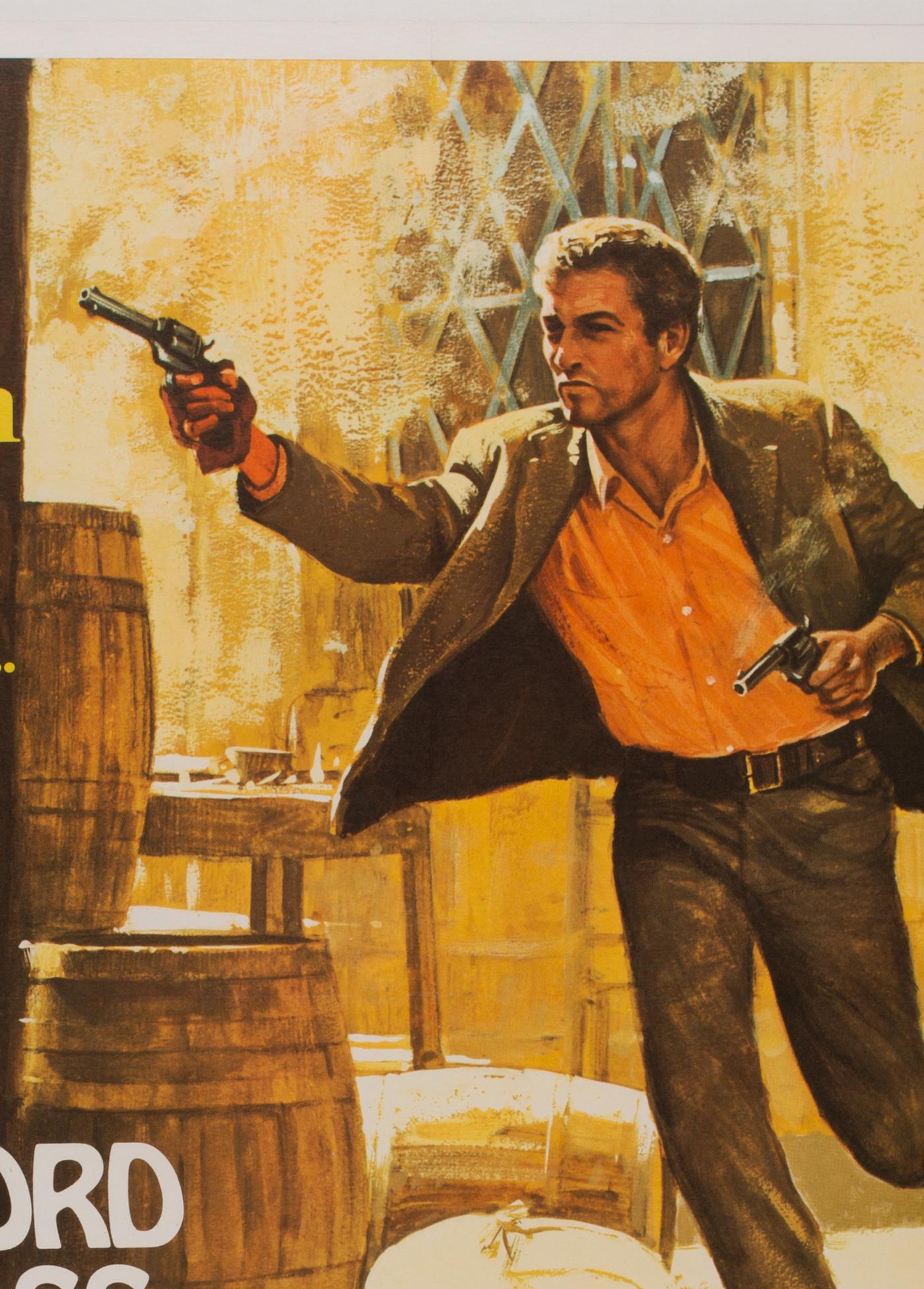 Butch Cassidy and the Sundance Kid UK Film Poster, Art by Tom Beauvais, 1969 In Excellent Condition In Bath, Somerset