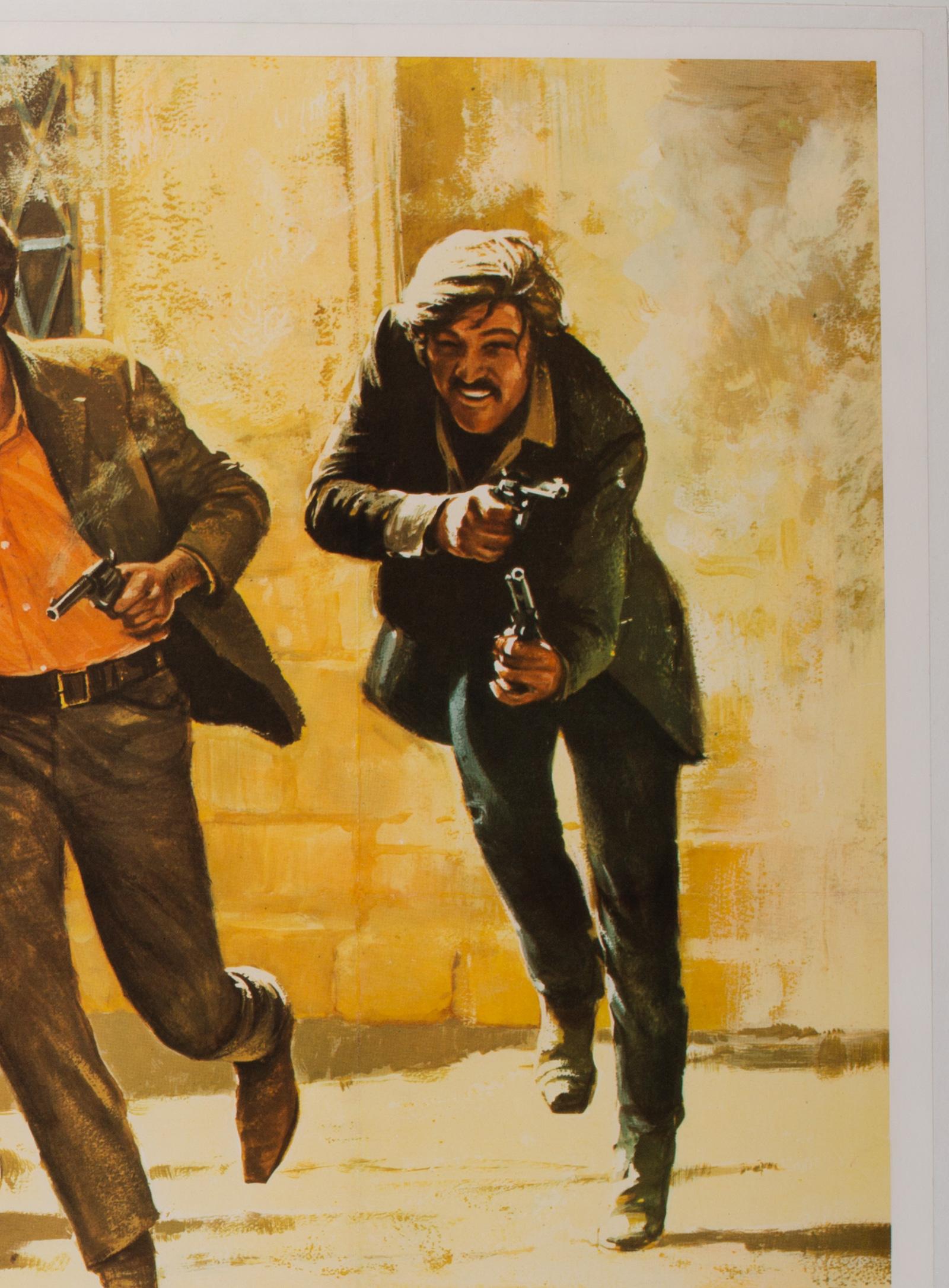 20th Century Butch Cassidy and the Sundance Kid UK Film Poster, Art by Tom Beauvais, 1969