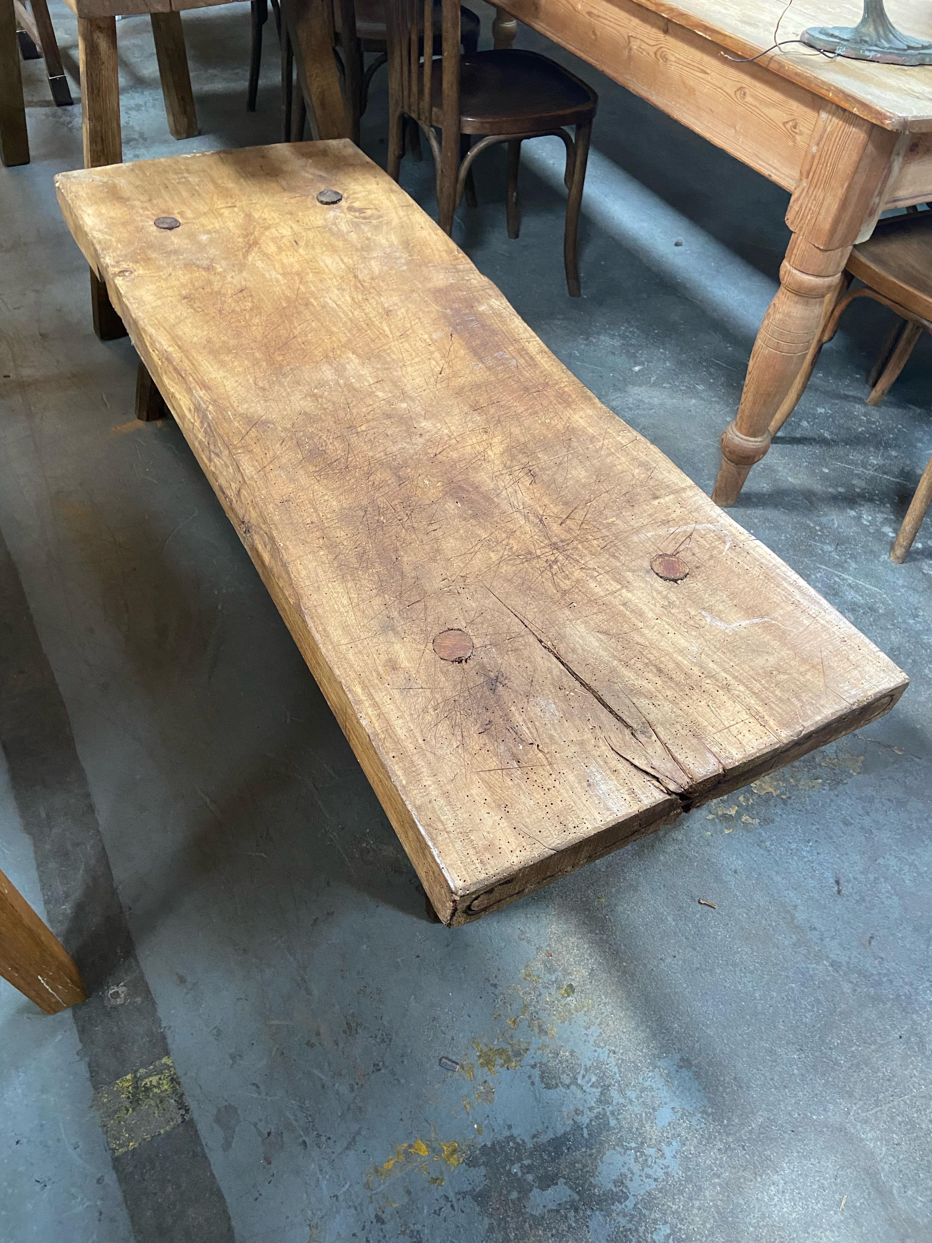 European Butcher Block Coffee Table