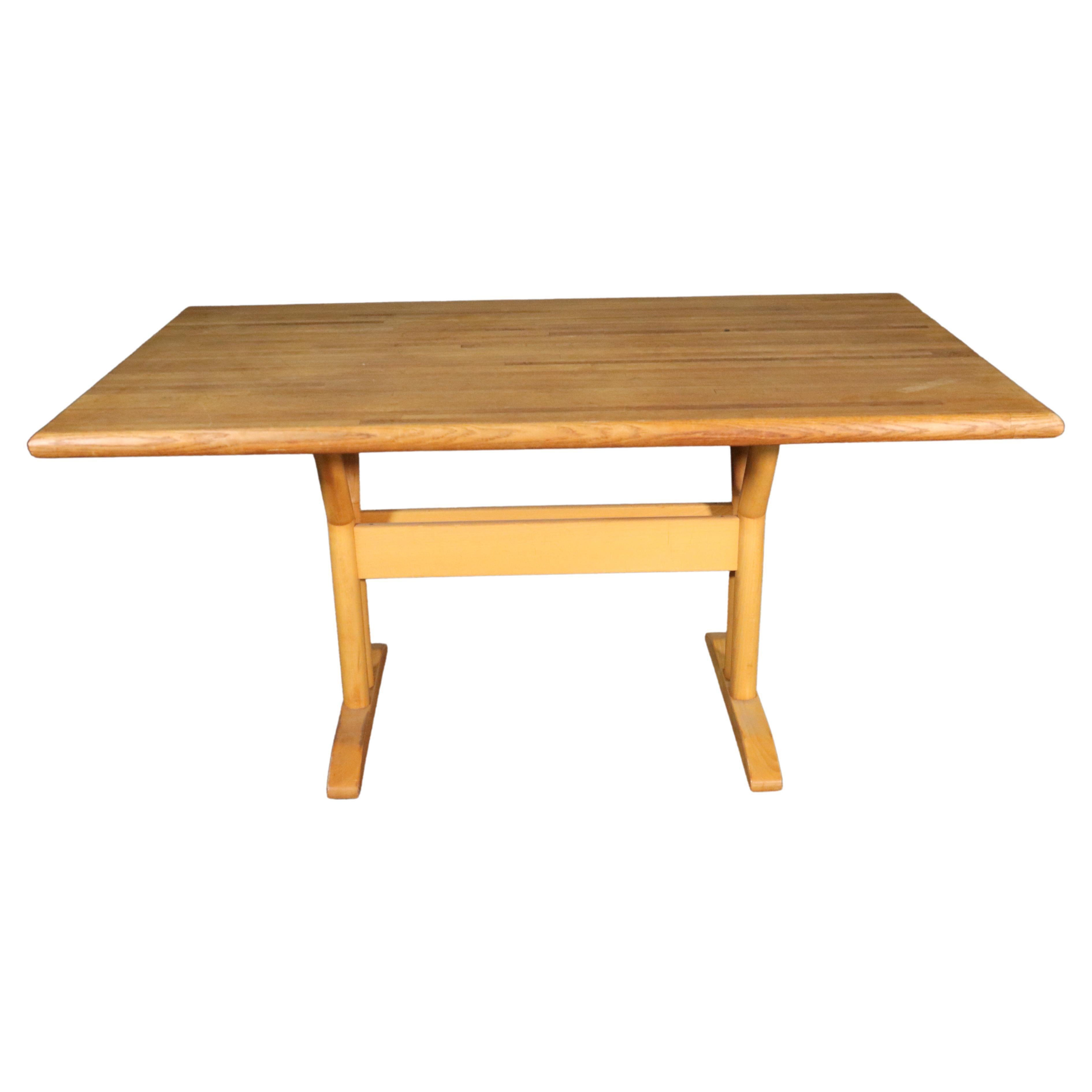 Butcher Block Dining Table For Sale
