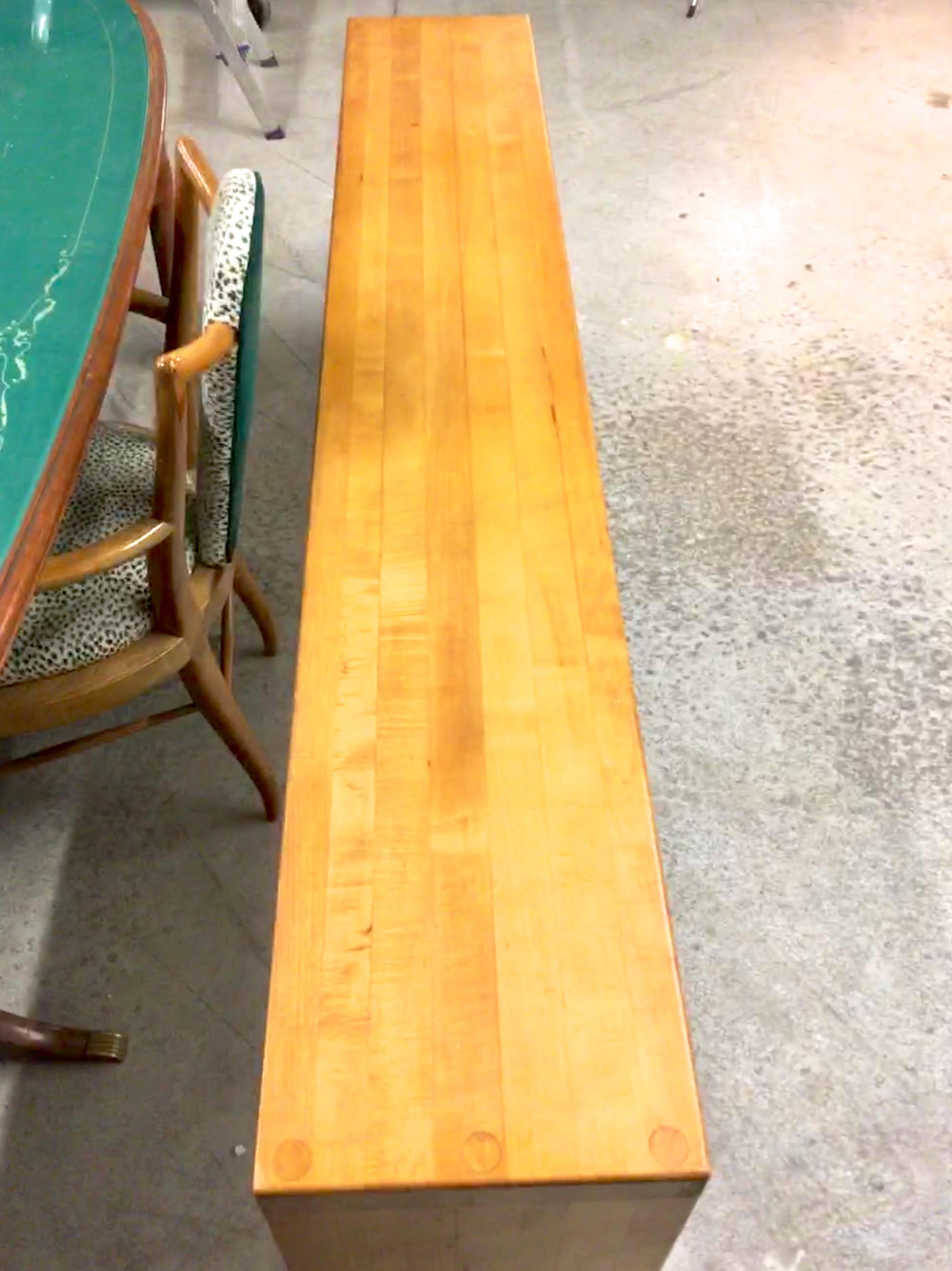 Butcher Block Parsons Console Sofa Table 1