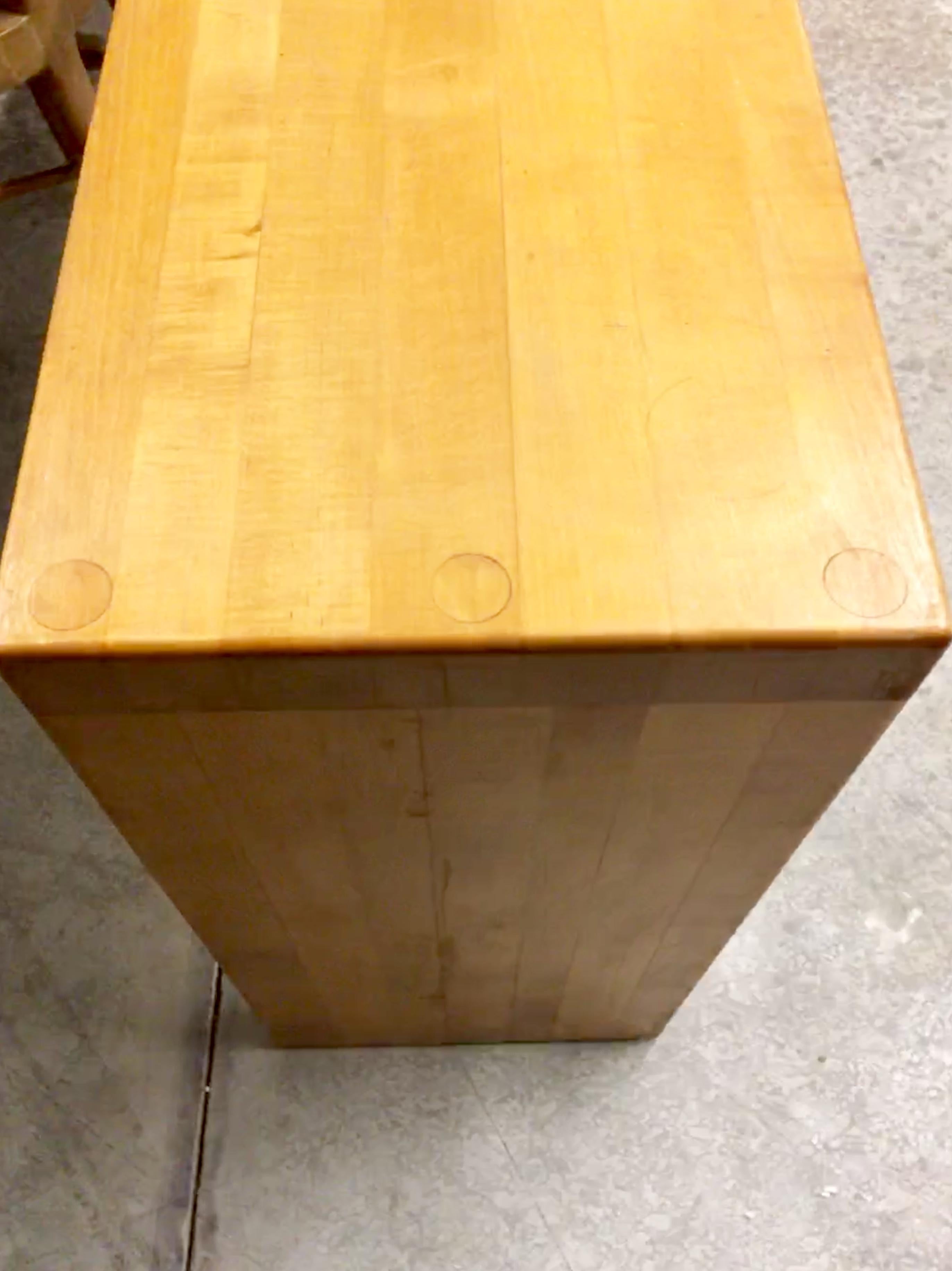 Butcher Block Parsons Console Sofa Table 2