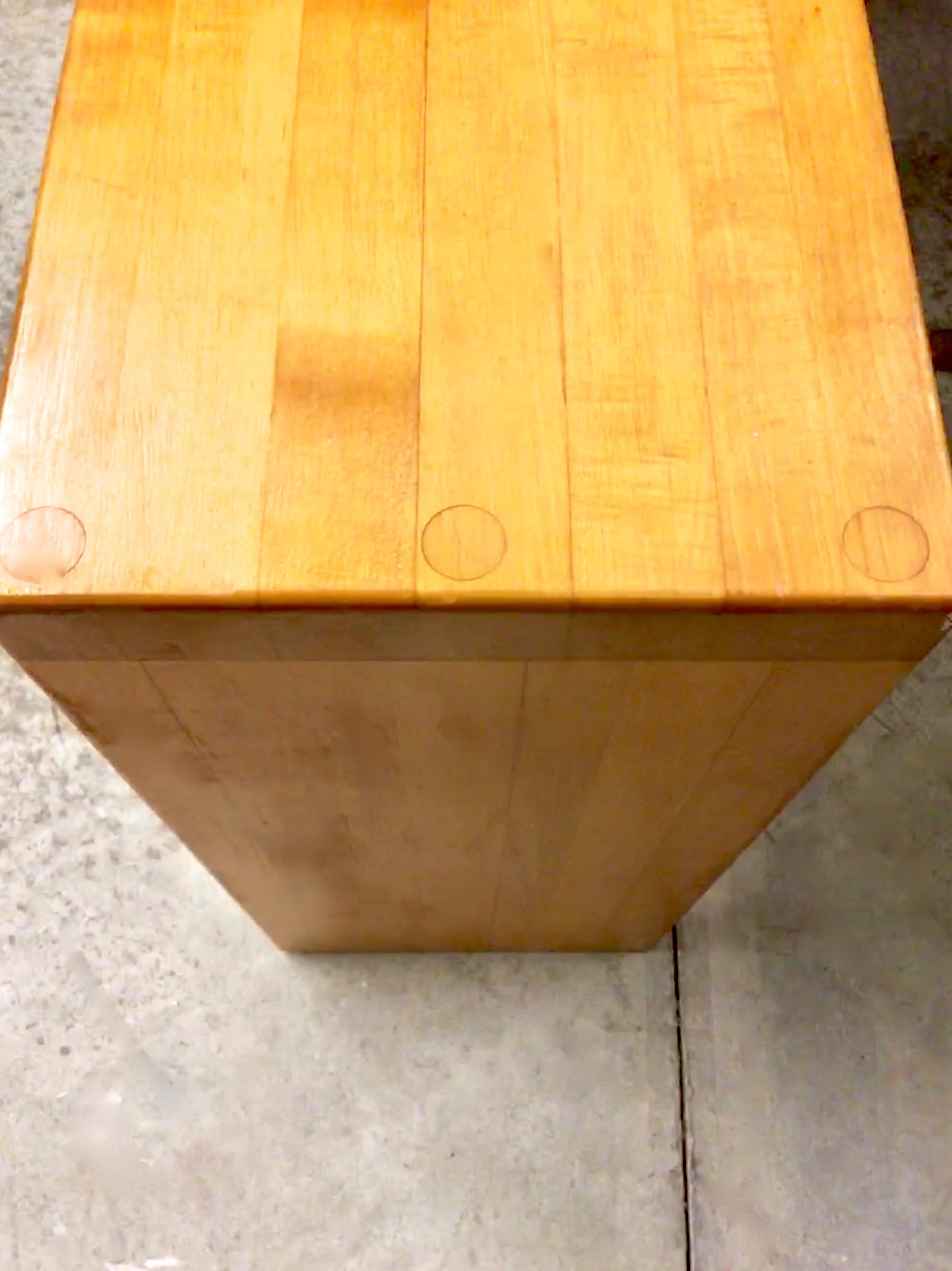 Butcher Block Parsons Console Sofa Table 3