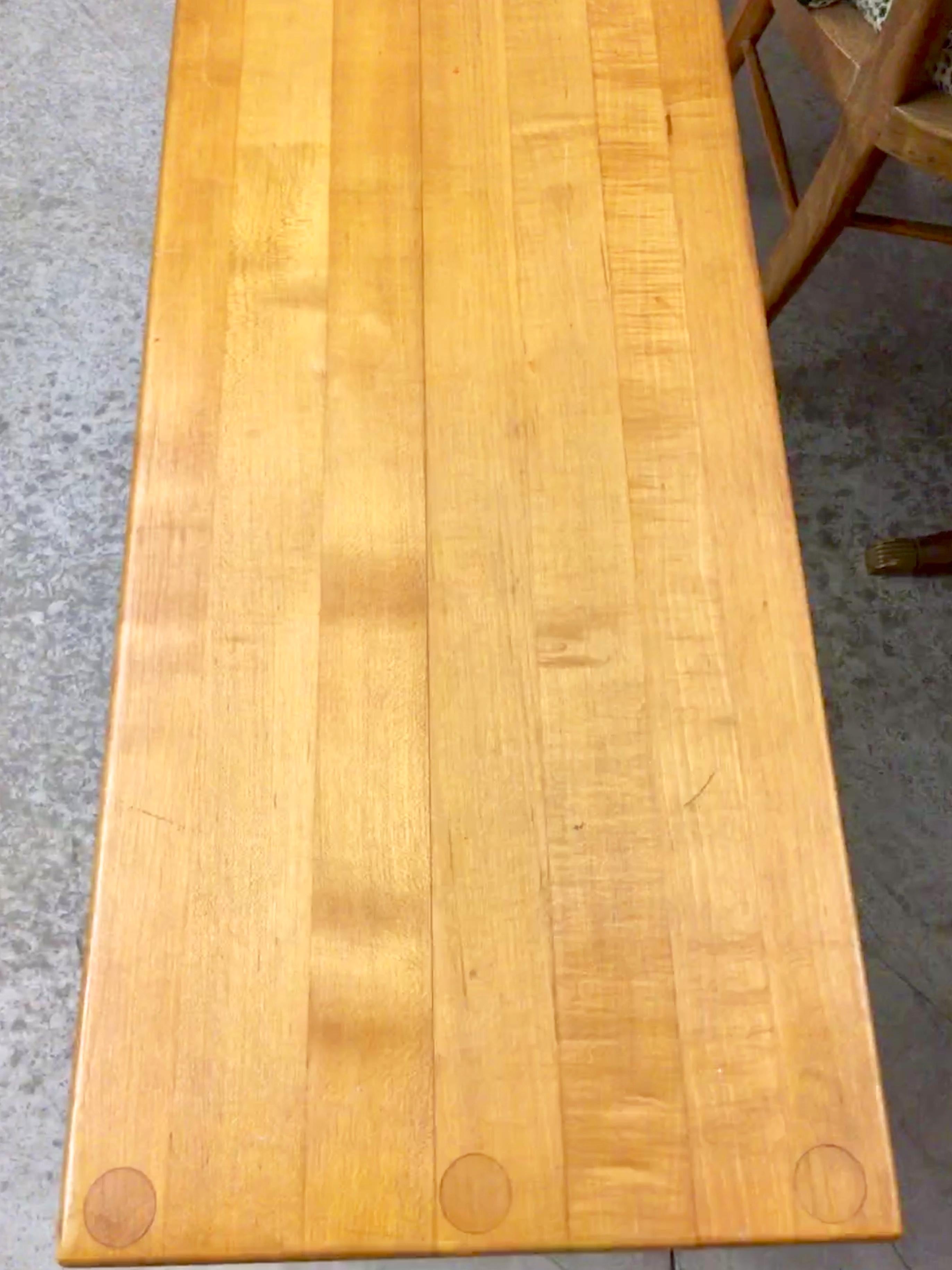 Butcher Block Parsons Console Sofa Table 4