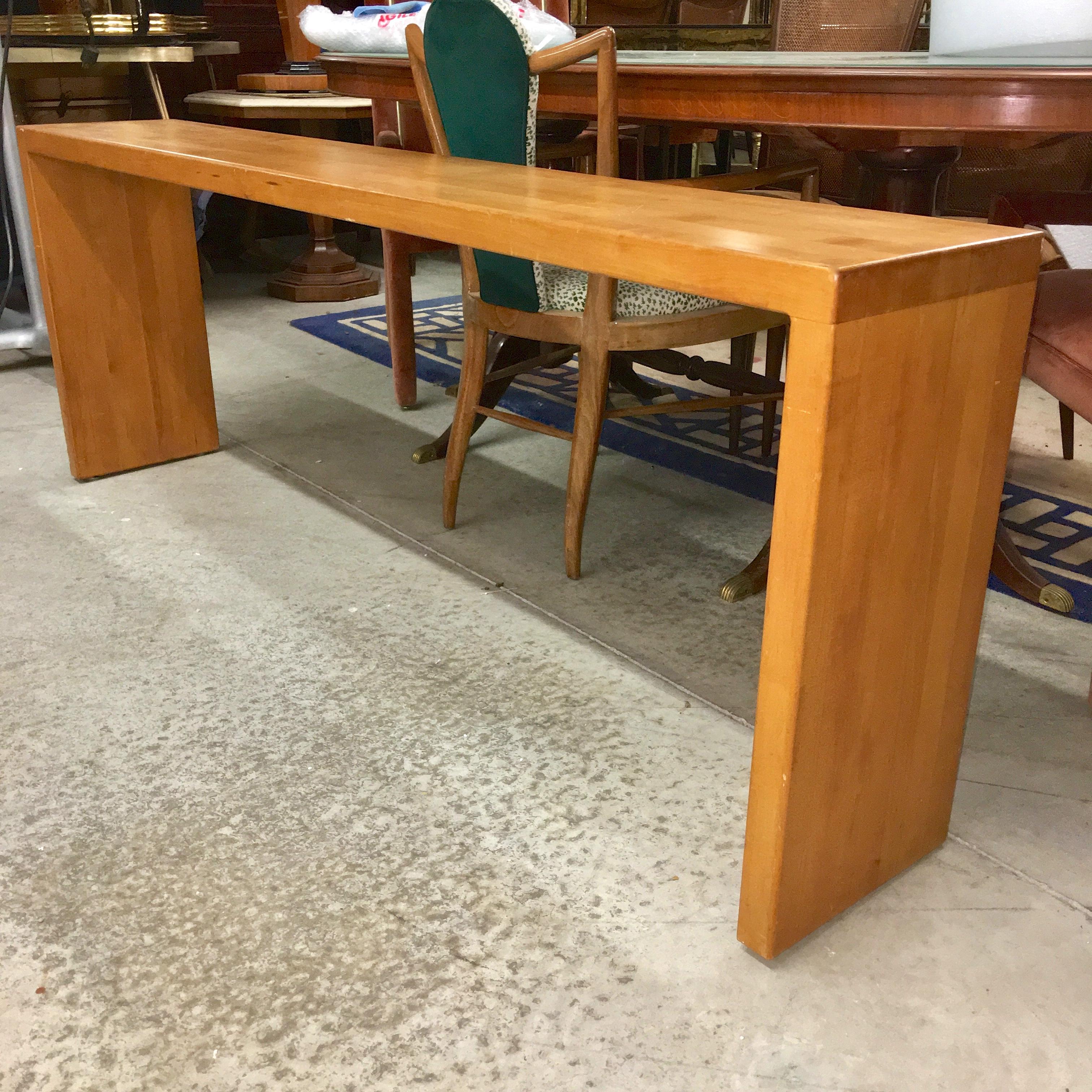 Butcher Block Parsons Console Sofa Table 5