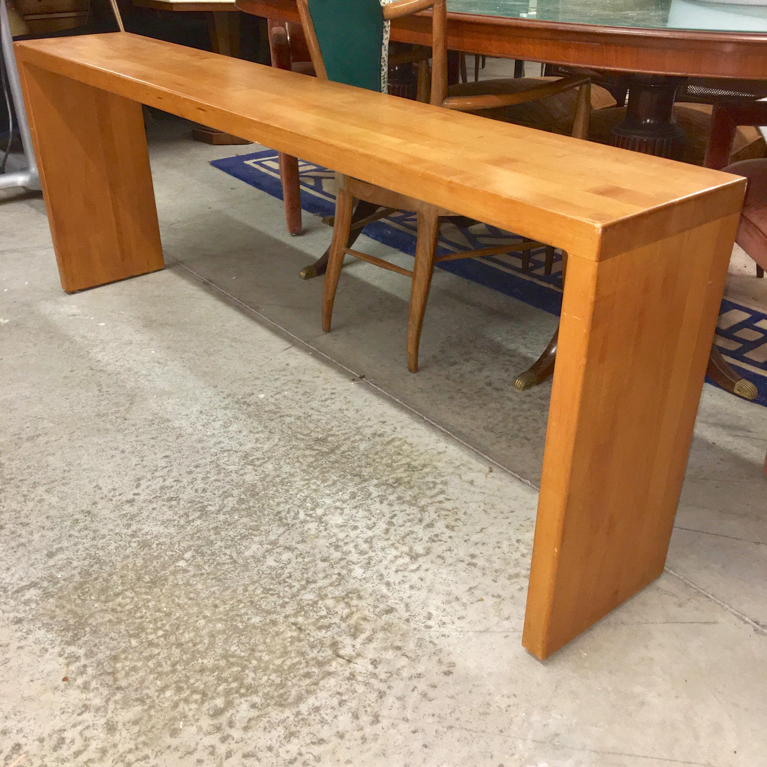 Butcher Block Parsons Console Sofa Table 6