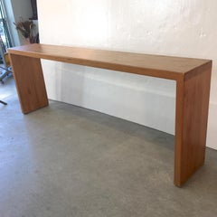Butcher Block Parsons Console Sofa Table