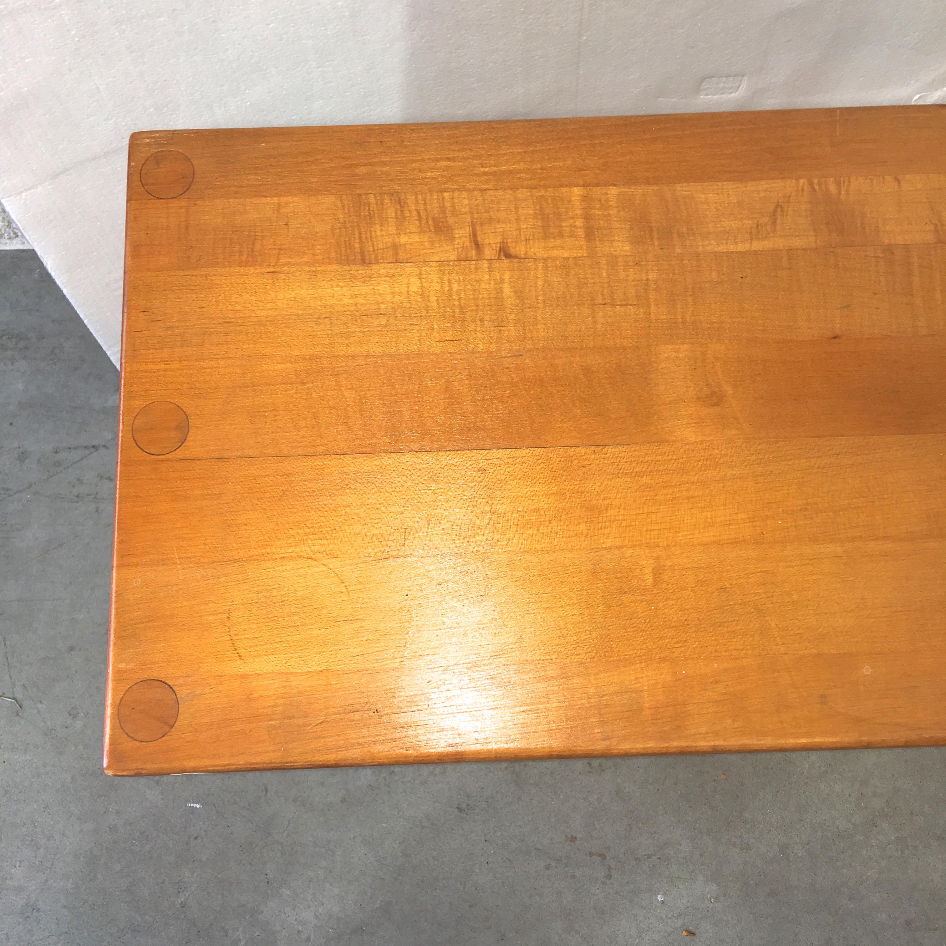 butcher block console table