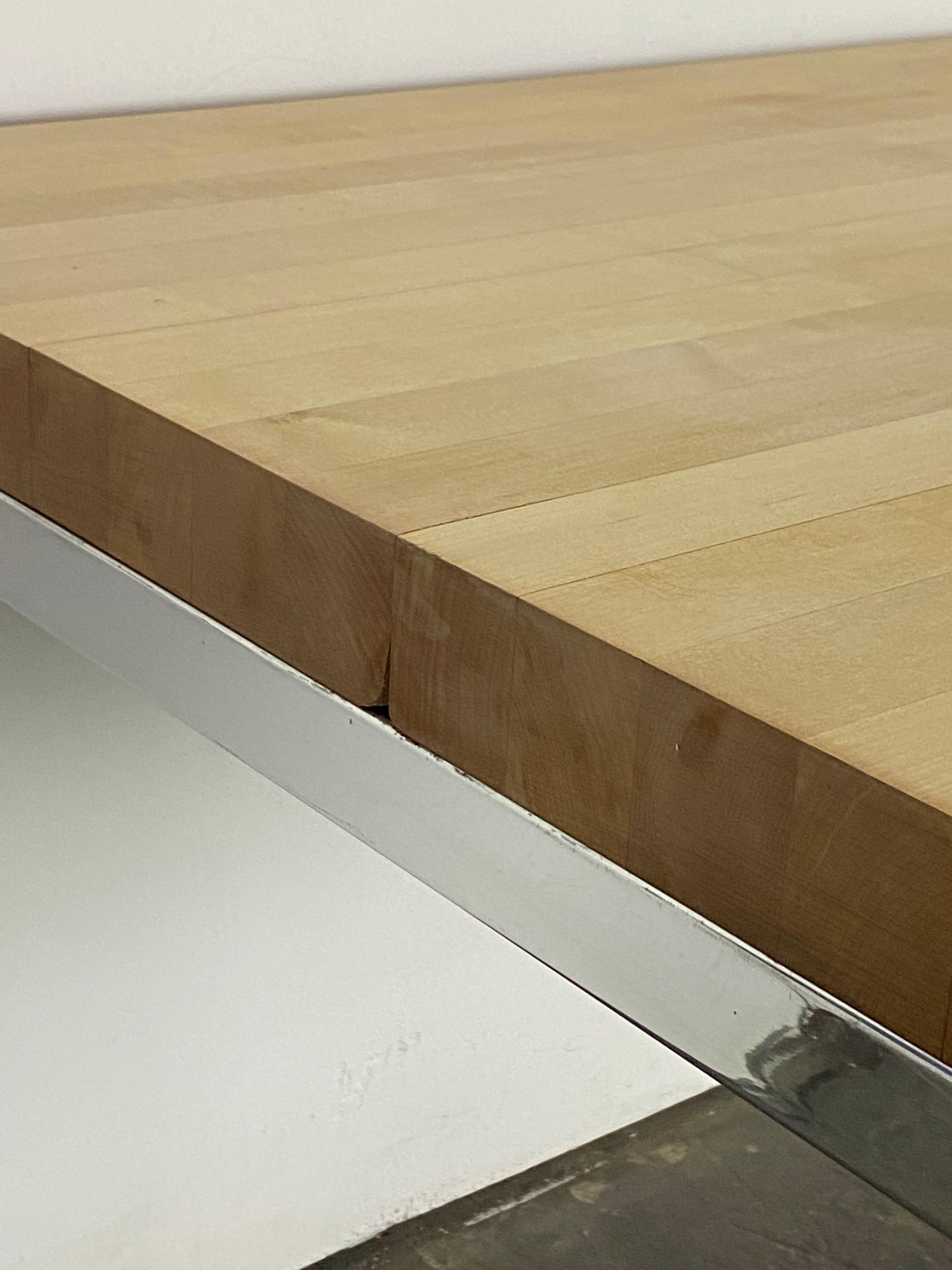Maple Butcher Block Parsons Dining Table from Design Research