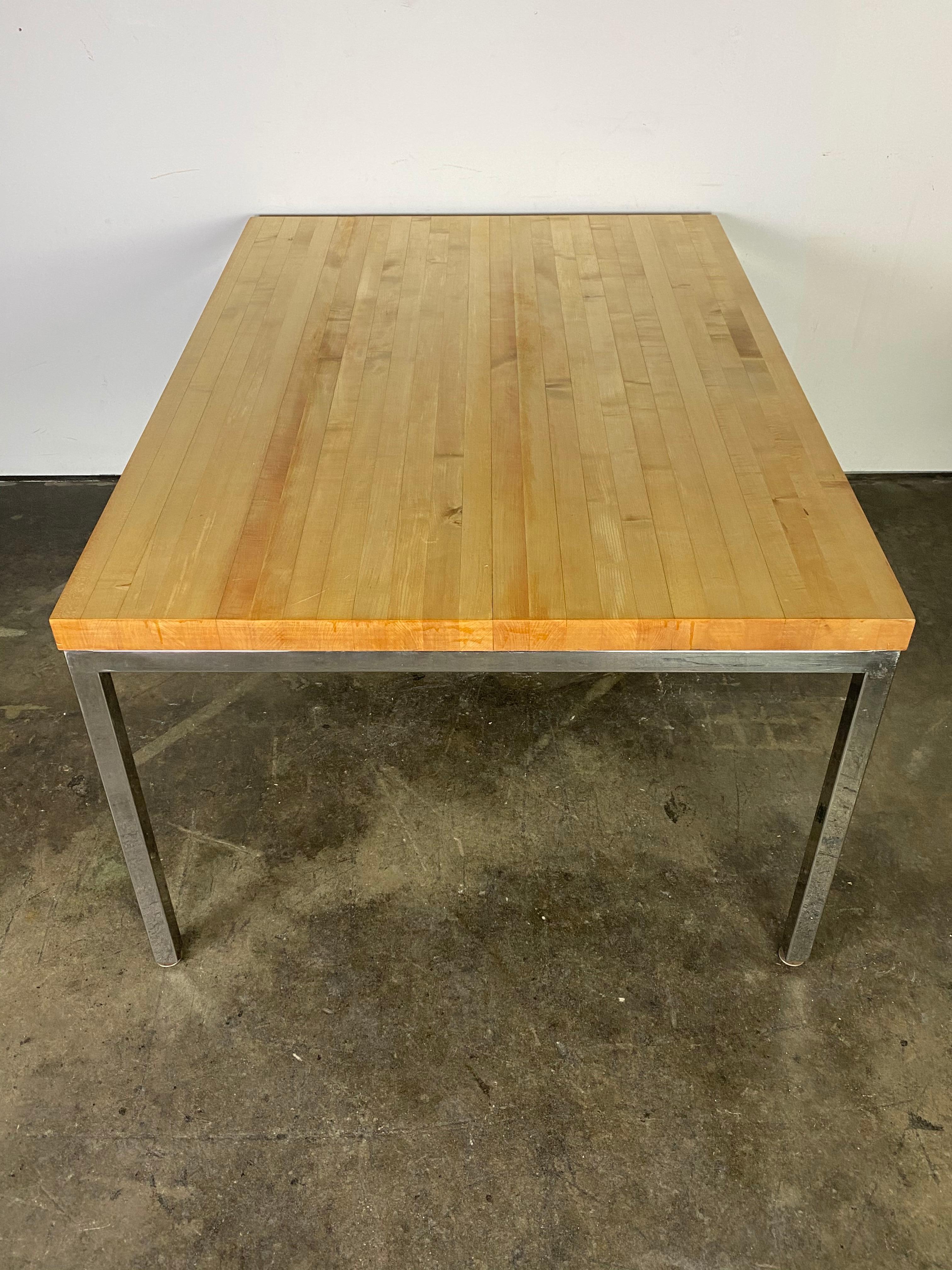 butcher block dining table