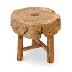 Butcher Block Side Table