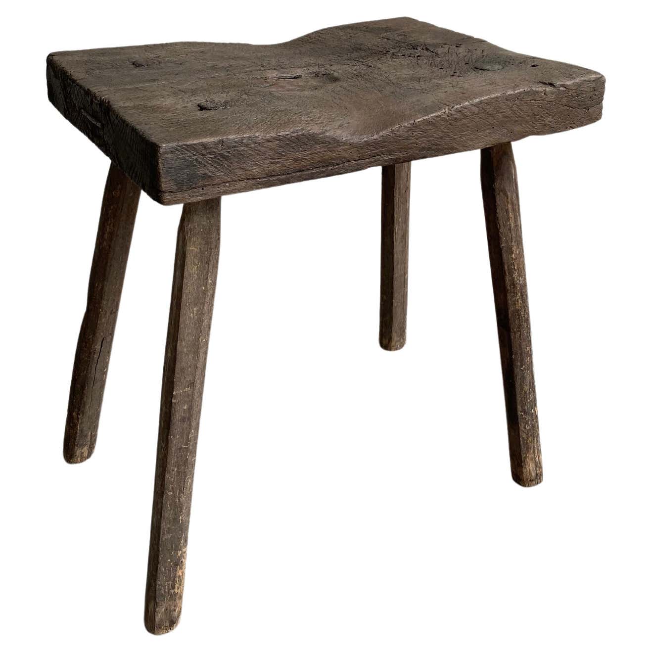 Butcher Block Side Table at 1stDibs