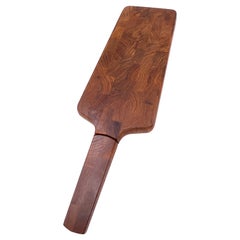 Butcherblock Cheese Tray with Knife Portable Designed by Quistgaard for Dansk